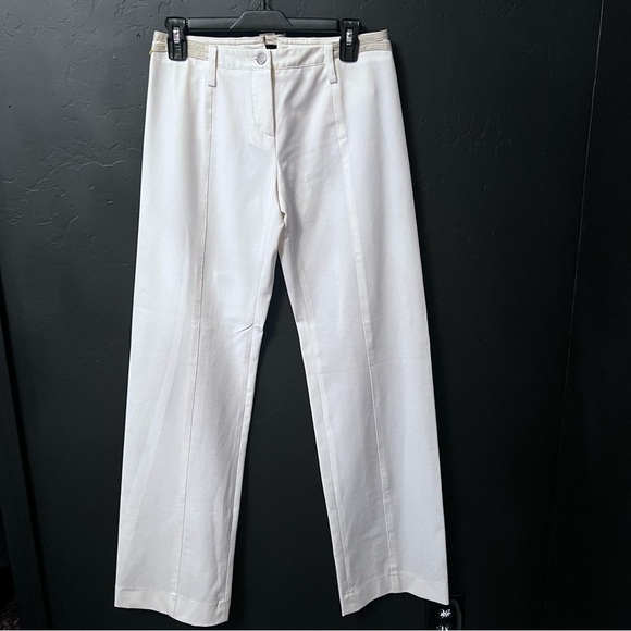 GF Ferre women pants Size: 26 Color: off white made in Italia like New - Picture 3 of 12